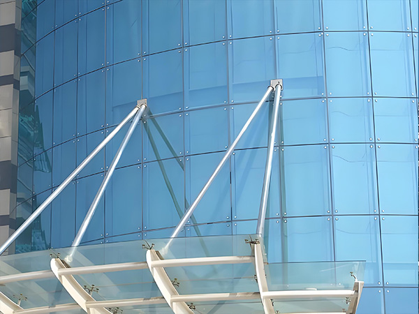 Concealed frame glass curtain wall